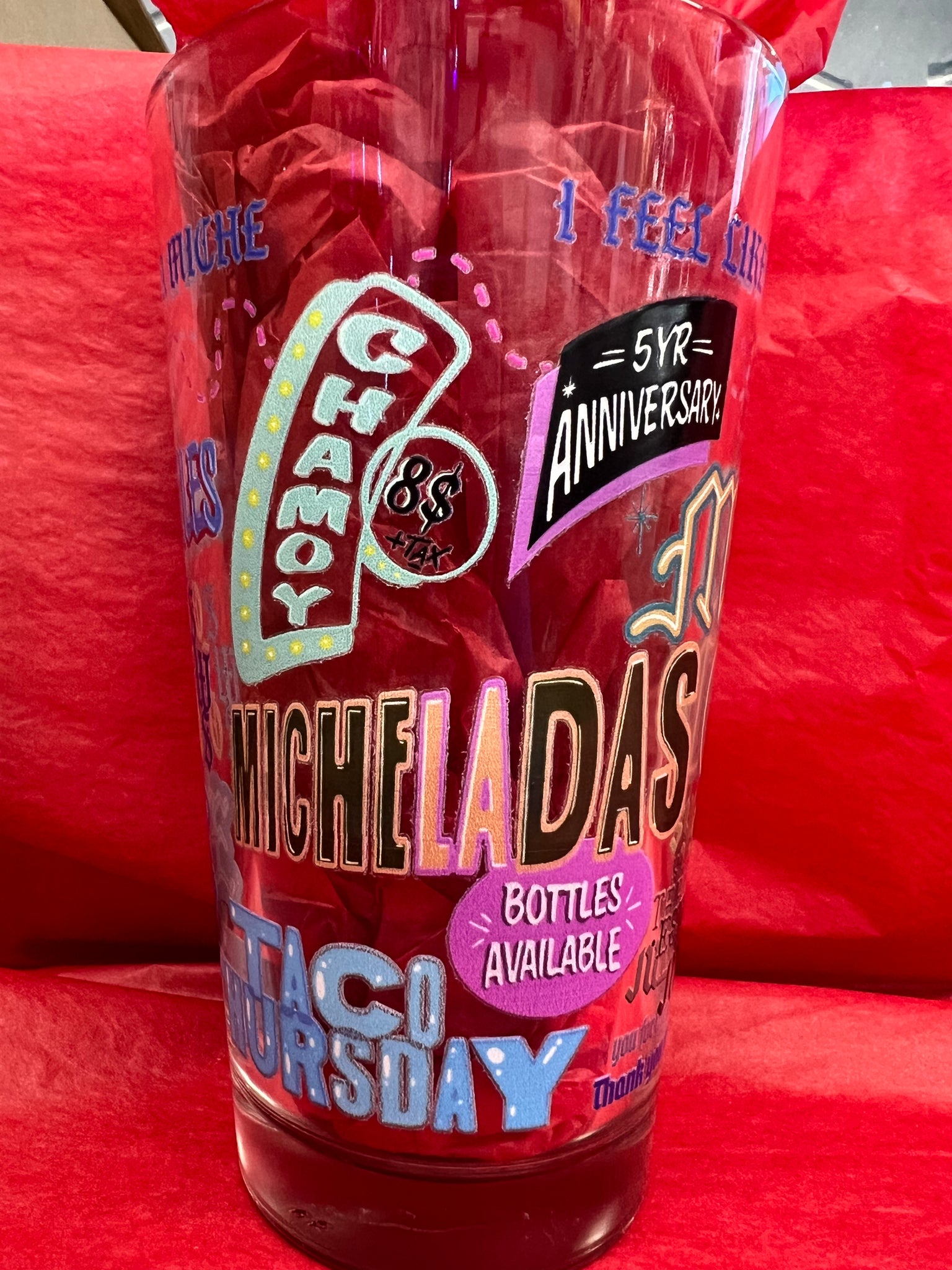 MichexGod Anniversary Glass Cup